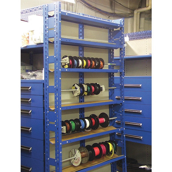Wire Spool Rack Unit, 36X8X84, WH