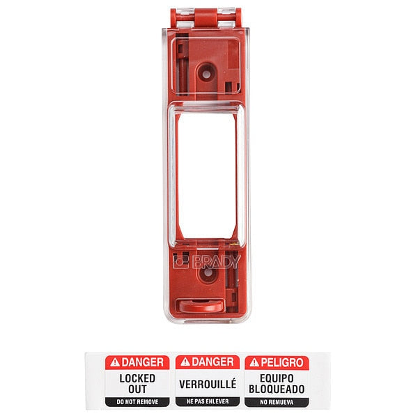 Wall Switch Lockout, Red, 9/32 In. Dia.
