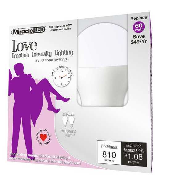 Nature's Vibe Love Emotion Intensity Daylight LED Light Bulb