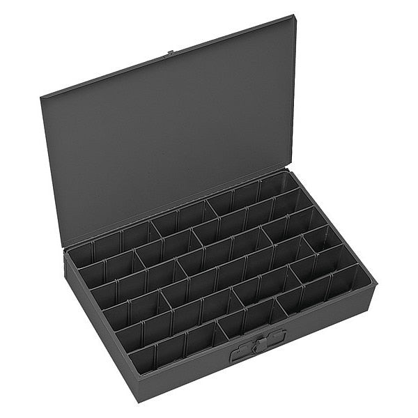 Large Compartment Box For Small Parts Strg, Adj Dividers, 18X12X3, 8Lbs
