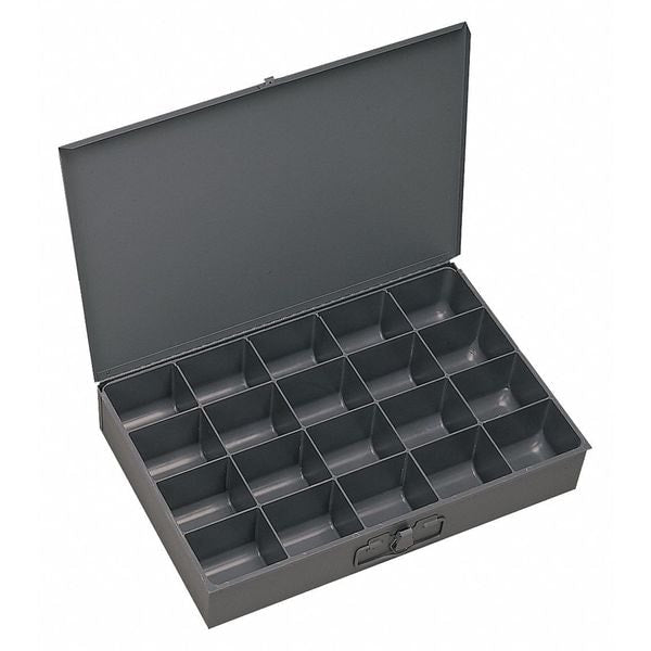 Large, 20 opening, compartment box for small parts storage