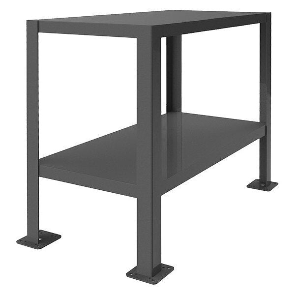 Hvy Dty Machine Table, 2 Shlvs, Optional Drawer, 36X18X30
