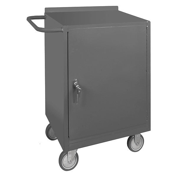 Mobile storage cabinet with work surface, 1 shelf, 1200 lb capacity
