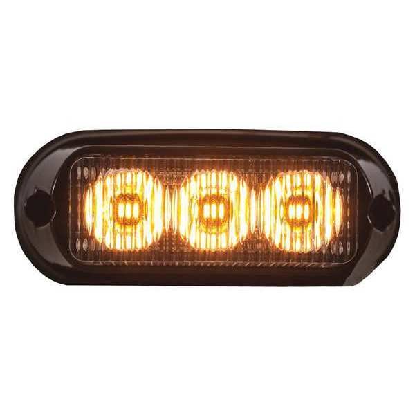 Strobe Light, 3 Amber LEDs, 12-24V, 4
