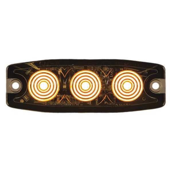 Strobe Light, Ultra-Thin, Amber, 3.4