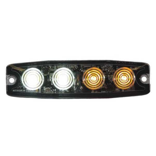 Strobe Light, Ultra-Thin, Amber/Clear, 4.4