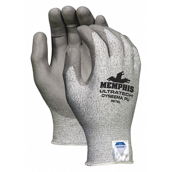 Cut Resistant Coated Gloves, A3 Cut Level, Polyurethane, M, 1 PR