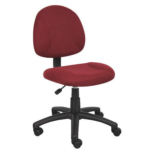 BurgundyPosture Deluxe Office Task Chair, 25 inW25