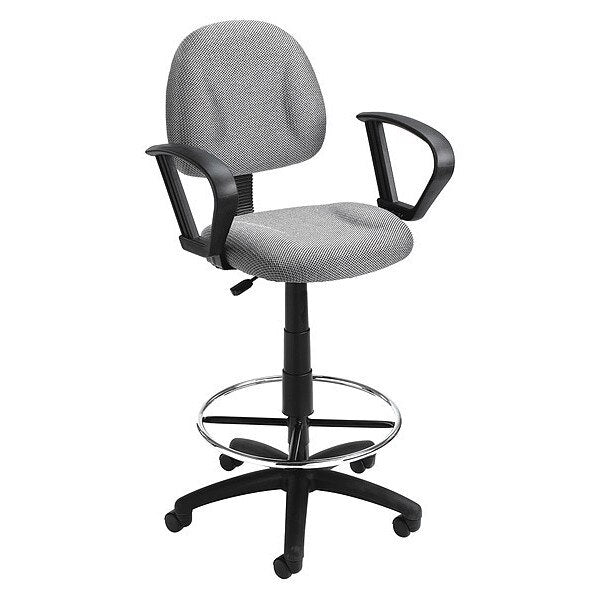 Drafting Stool (B315-Gy) W/Footring And Loop Arms