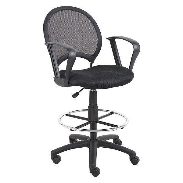 Mesh Drafting Stool W/ Loop Arms