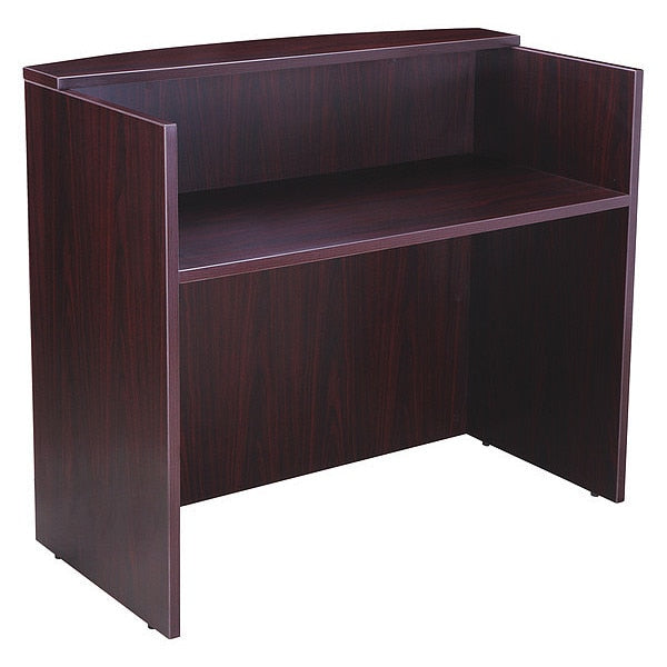 Reception Desk, 71W X 30/36D X 42H, Mahogany