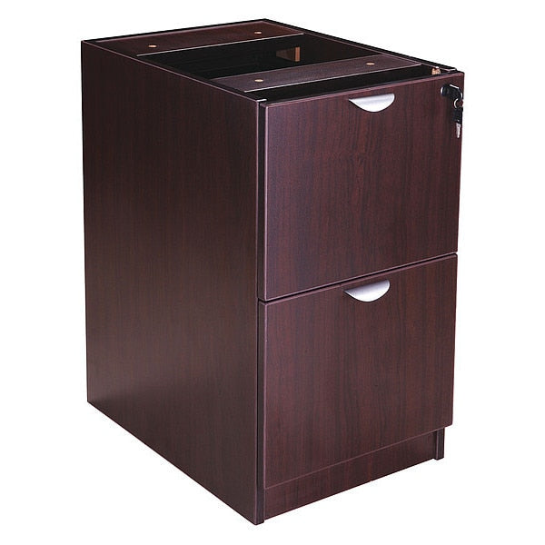 Full Pedestal File/File, Mahogany