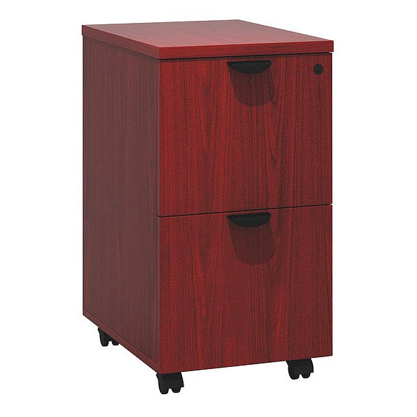 Mobile Pedestal, File/File Mahogany, 16