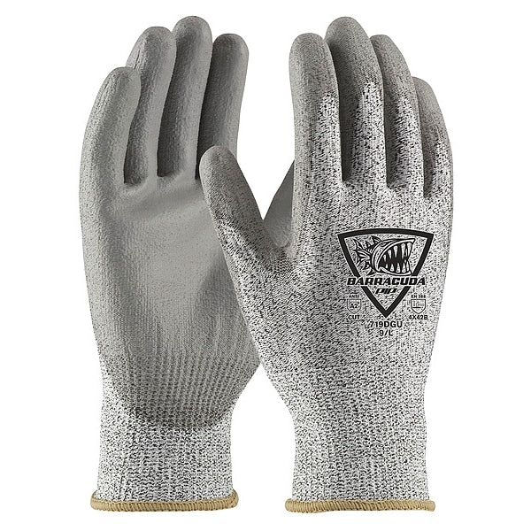 Urethane Coated Glove, Gray, XS, PK12