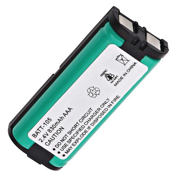 Battery 2.4 Volt Nickel Metal Hydride Ultralast Cordless Phone Battery