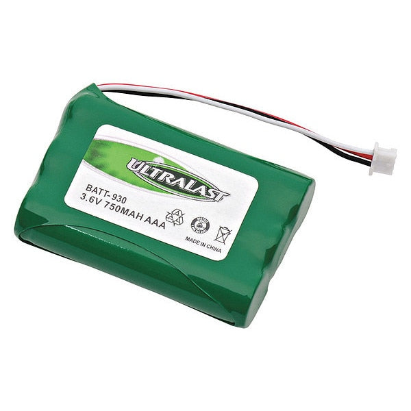 Battery 3.6 Volt Nickel Metal Hydride Ultralast Cordless Phone Battery