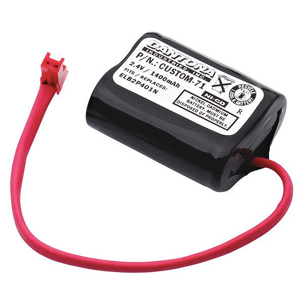 Battery 2.4 Volt Nickel Cadmium Dantona Emergency Lighting Battery