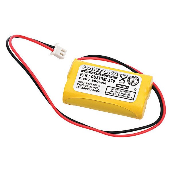 Battery 2.4 Volt Nickel Cadmium Dantona Emergency Lighting Battery