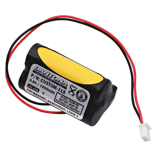 Battery 3.6 Volt Nickel Cadmium Dantona Emergency Lighting Battery