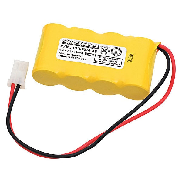 Battery 4.8 Volt Nickel Cadmium Dantona Emergency Lighting Battery