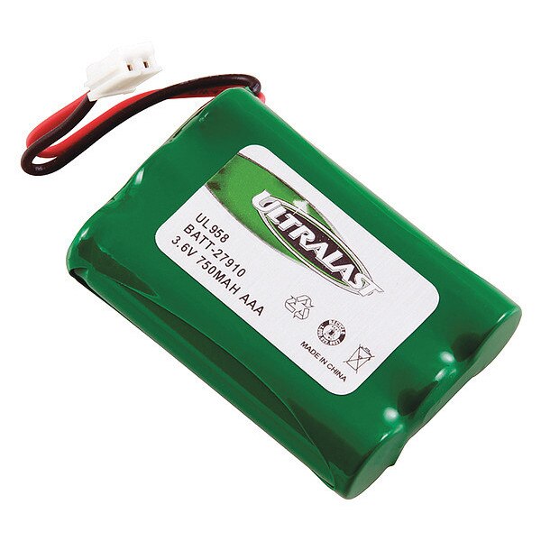 Battery 3.6 Volt Nickel Metal Hydride Ultralast Cordless Phone Battery