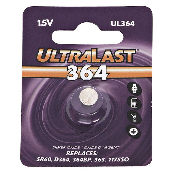 Battery 1.55 Volt Silver Oxide Ultralast Watch Battery