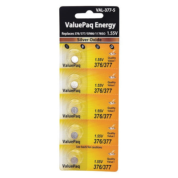 Battery 1.5 Volt Silver Oxide Dantona 5 Pack Specialty Batteries