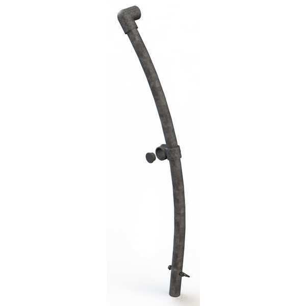 End Kit, Curved Stanchion, Galvanized