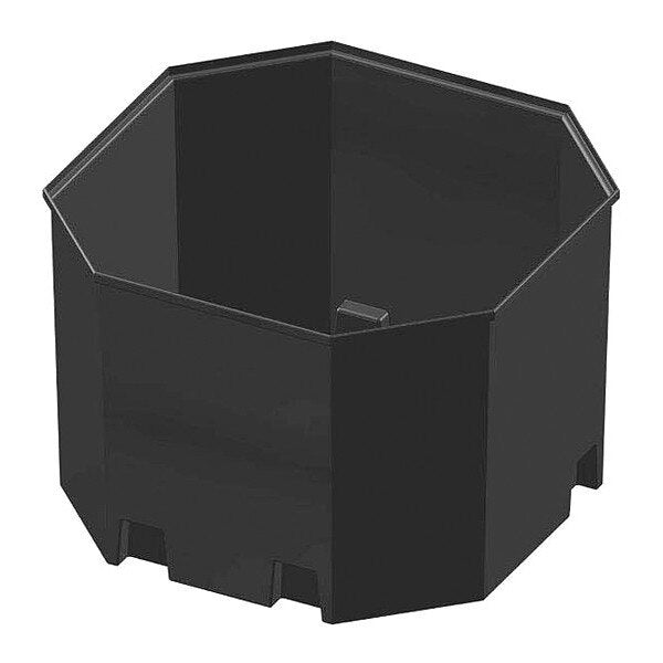 Tank Containment Basin Only 1650gal, Base L84.5âxW84.5âxH61â, Black