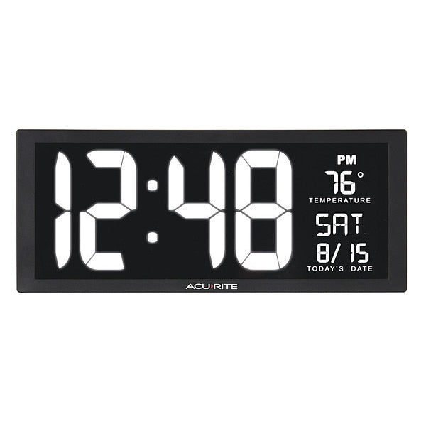 Large Digital Clock W/ Indoor Temperature, 14.5