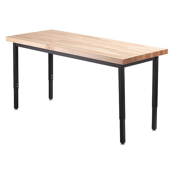 Rectangle Utility Table, Height Adjustable, 24