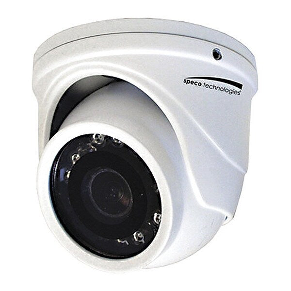 HD-TVI 4MP IR Mini-Turret Camera, 2.9mm Lens, White Housing