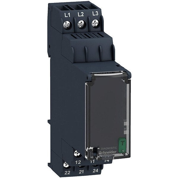 Phase Ctrl Relay, 208-480VAC In 8A, Dpdt