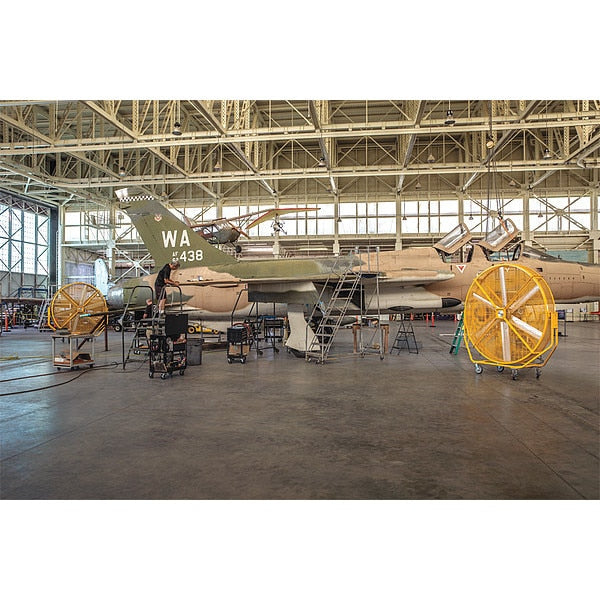 Portable Floor Fans, 8 ft. dia., Al Foil