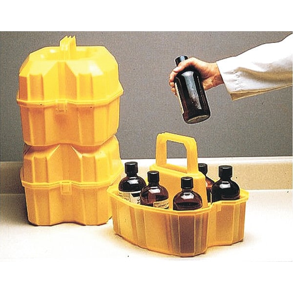 Safety Bottle Carrier, Ldpe, Holds Six 5