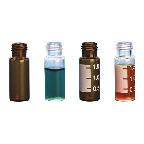 Silanized 2mL Amber Large Openin, PK100