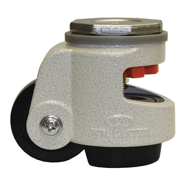 Roll/Set Leveling Caster, Load Rating 600 lbs, M12 Stem mounted