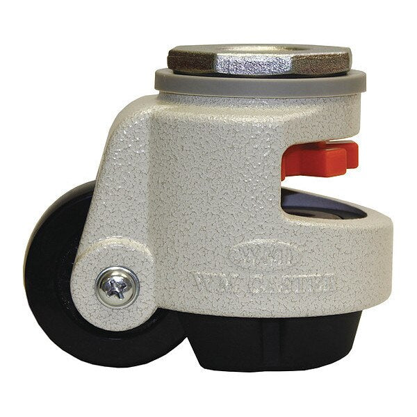 Roll/Set Leveling Caster, Load Rating 825 lbs, M16 Stem Mounted