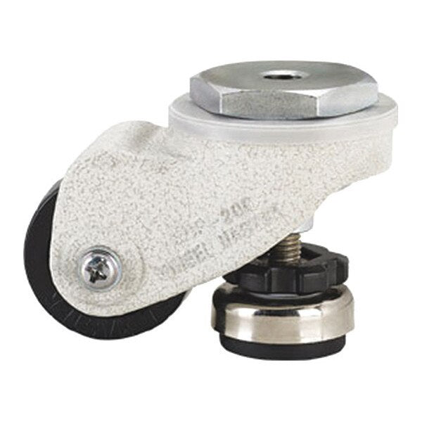 Caster and Leveler In One Unit, Load Rating 220lbs, M12 Stem Mounted