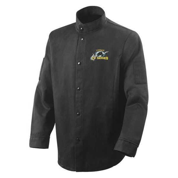 Welding Jacket, Black, Carbonized Fiber, 2XL