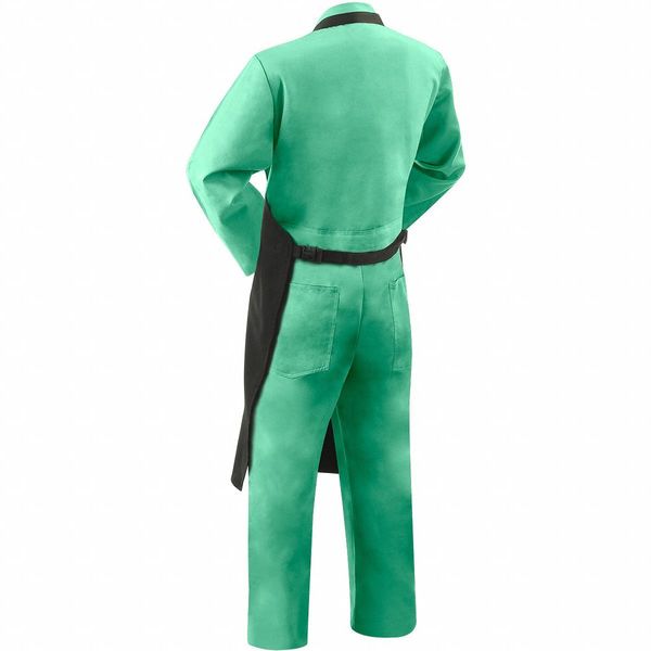 Flame Resistant Bib Apron, Black, Carbonized Fiber