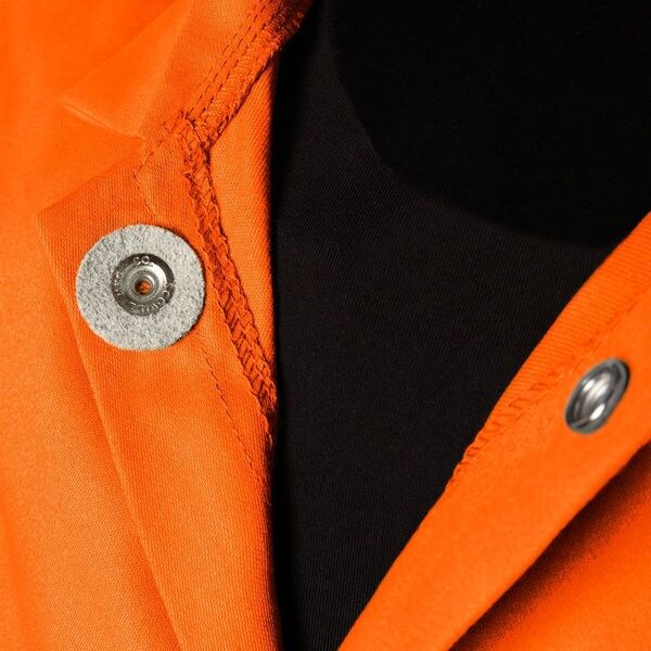 Flame Resistant Jacket w/Leather Sleeves, Brown, M