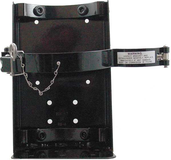Fire Extinguisher Wall Hanger, Wall, Black