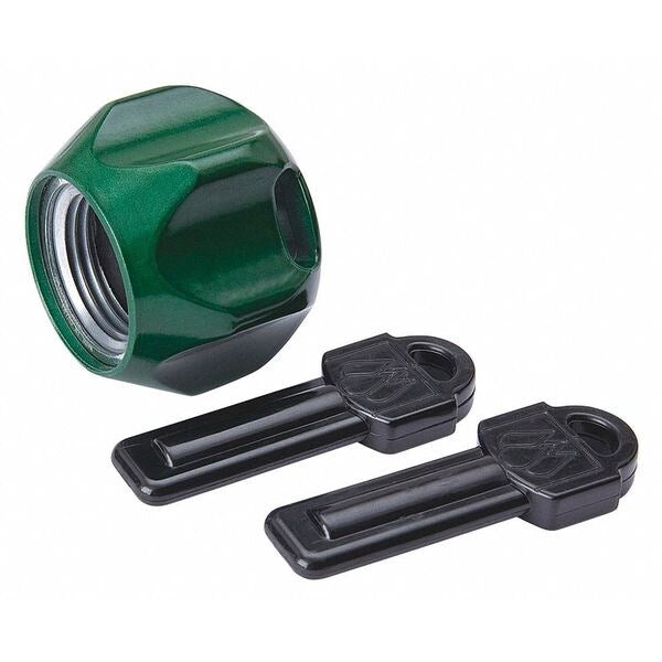 Faucet Lock, 3/4 In, Zinc