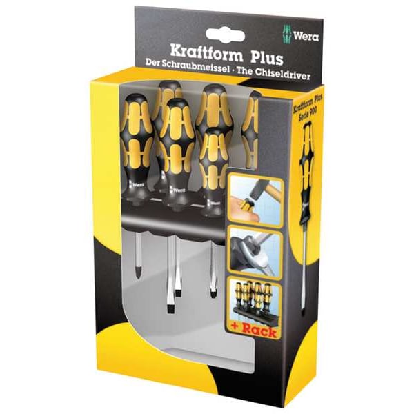 Demo Screwdriver Set, Slotted/Phillips, 6 pcs