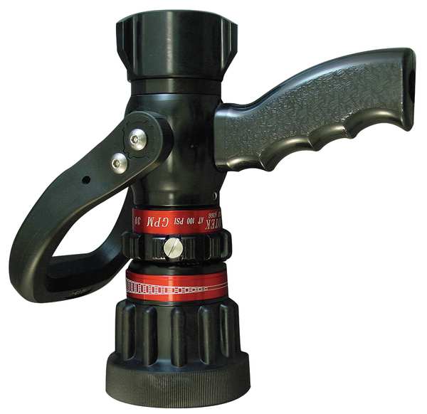 Fire Hose Nozzle, 1-1/2 In., Black