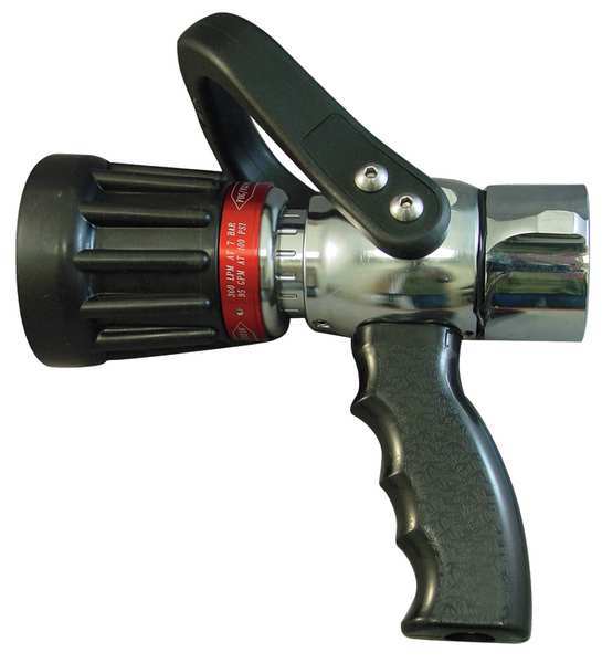 USCG Fire Hose Nozzle, 1-1/2 In., Black