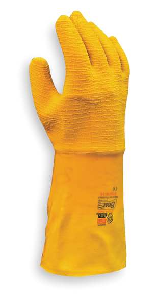 Cut Resistant Coated Gloves, 2 Cut Level, Natural Rubber Latex, L, 1 PR