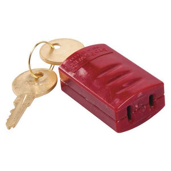 Power Cord Lockout, Red