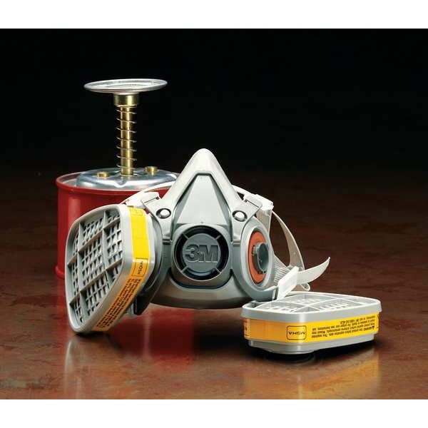 Half Facepiece Reusable Respirator, 6000 Series, Thermoplastic Elastomer, Size Large